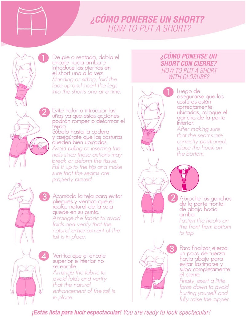 MD M&D Fajas Colombianas Levanta Cola y Cadera Butt Lifter Panties Shapewear Beige XL - Image 4